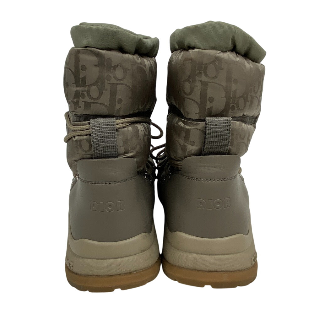 Christian Dior Boots Fabric, Nylon Beige Oblique Dior Snow Mens 44