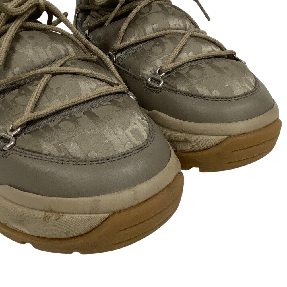 Christian Dior Boots Fabric, Nylon Beige Oblique Dior Snow Mens 44