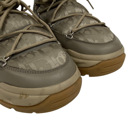 Christian Dior Boots Fabric, Nylon Beige Oblique Dior Snow Mens 44