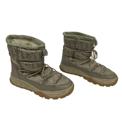 Christian Dior Boots Fabric, Nylon Beige Oblique Dior Snow Mens 44