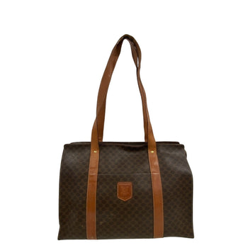 Celine Tote Bag Leather Brown Macadam Women(Unisex)