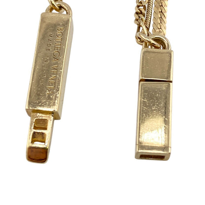 Bottegaveneta Bracelet 703427 Vahu4 7002 Sterling Silver, Enamel Gold Triple Chain Id Women(Unisex)