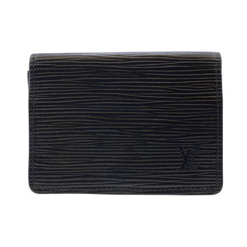 Louis Vuitton Card Case M62292 Leather Brown Name Card Holder Epi Amberop Cult De Visit Women