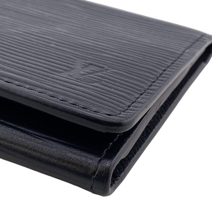 Louis Vuitton Card Case M62292 Leather Brown Name Card Holder Epi Amberop Cult De Visit Women
