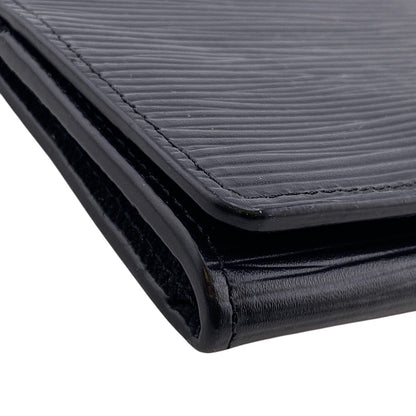 Louis Vuitton Card Case M62292 Leather Brown Name Card Holder Epi Amberop Cult De Visit Women