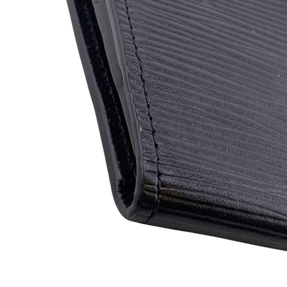 Louis Vuitton Card Case M62292 Leather Brown Name Card Holder Epi Amberop Cult De Visit Women