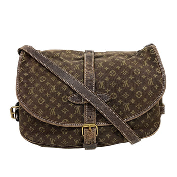 Louis Vuitton Shoulder Bag M95227 Canvas Brown Monogram Mini Lansaumur 30 Women