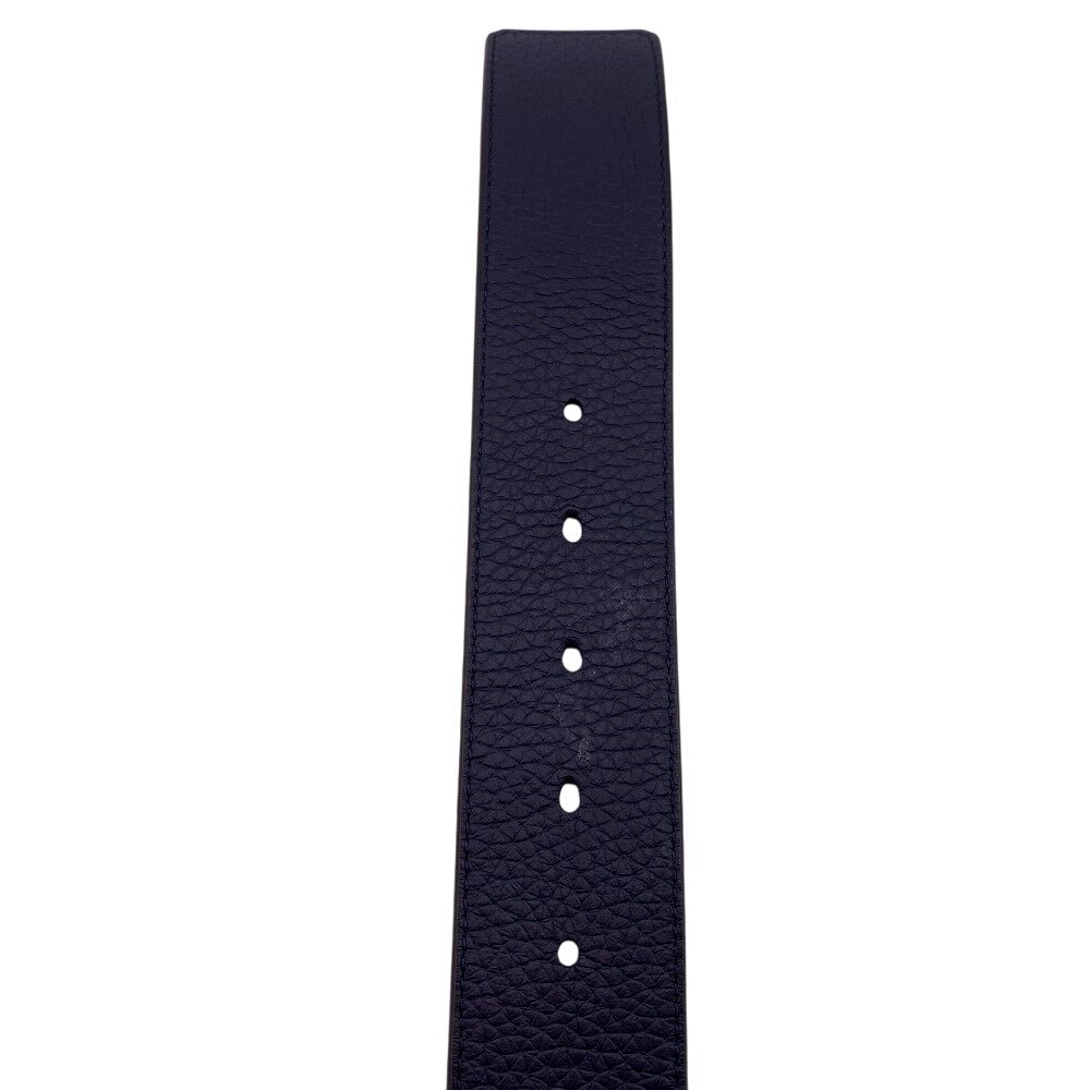 Louis Vuitton Belt M0027 Taurillon Clemence Navy Lv Tilt Reverse