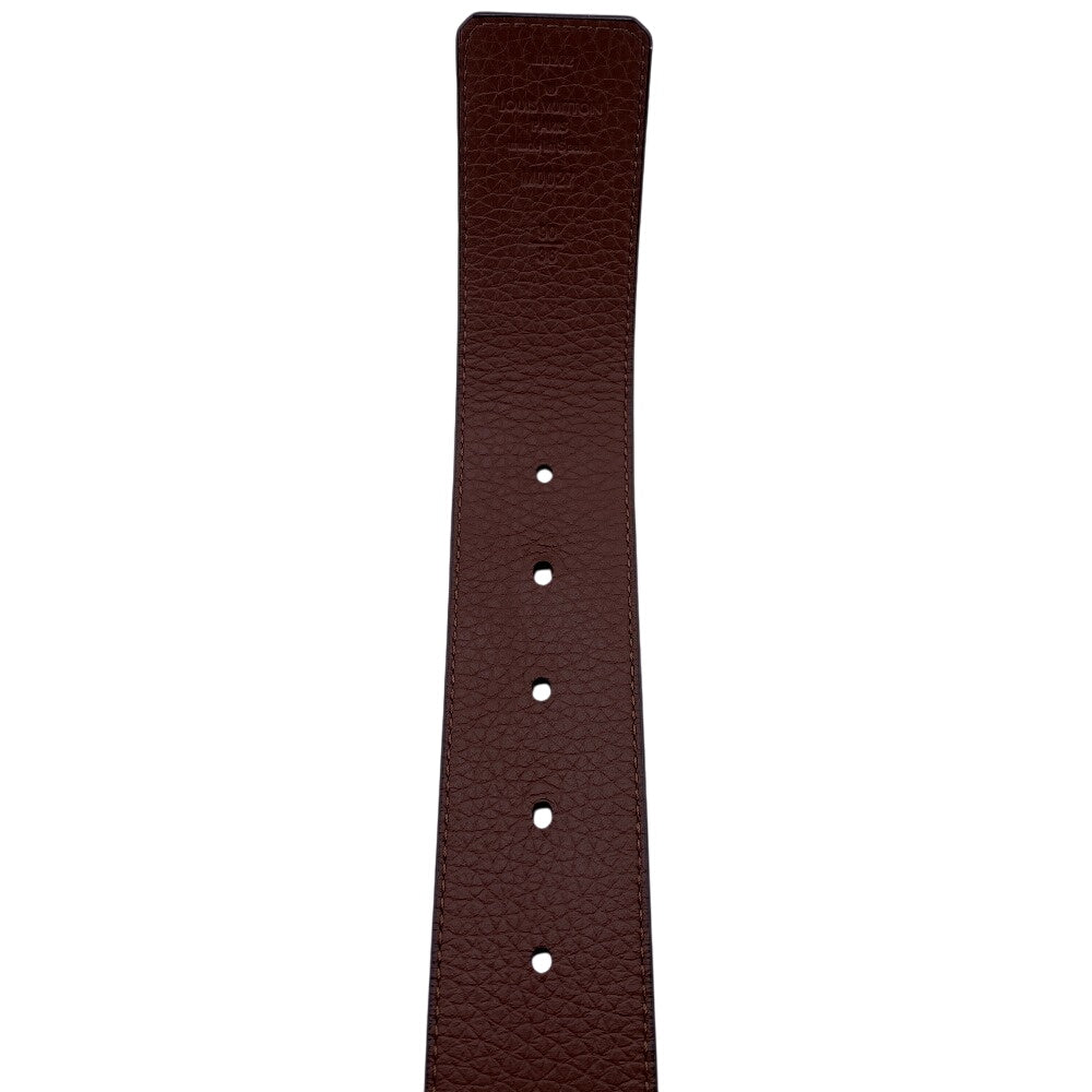Louis Vuitton Belt M0027 Taurillon Clemence Navy Lv Tilt Reverse