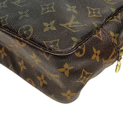 Louis Vuitton Business Bag M47522 Leather Brown Monogram Truth Cracking Ty 28 Unisex(Unisex)