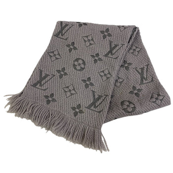 Louis Vuitton Scarf M74742 Wool, Silk Gray Escalp Logo Mania
