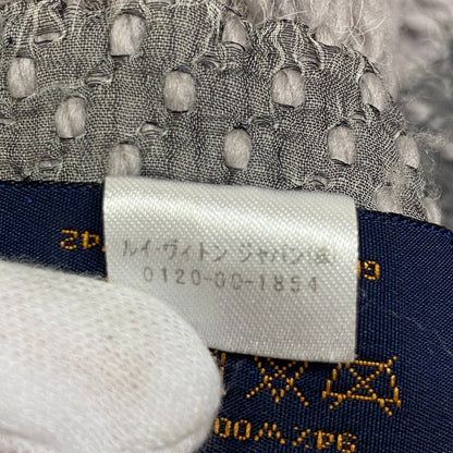 Louis Vuitton Scarf M74742 Wool, Silk Gray Escalp Logo Mania