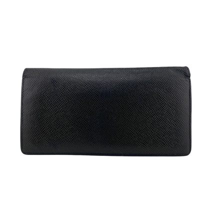 Louis Vuitton Long Wallet Purse Leather Black Taiga Ardwards Portefeuille Braza Mens