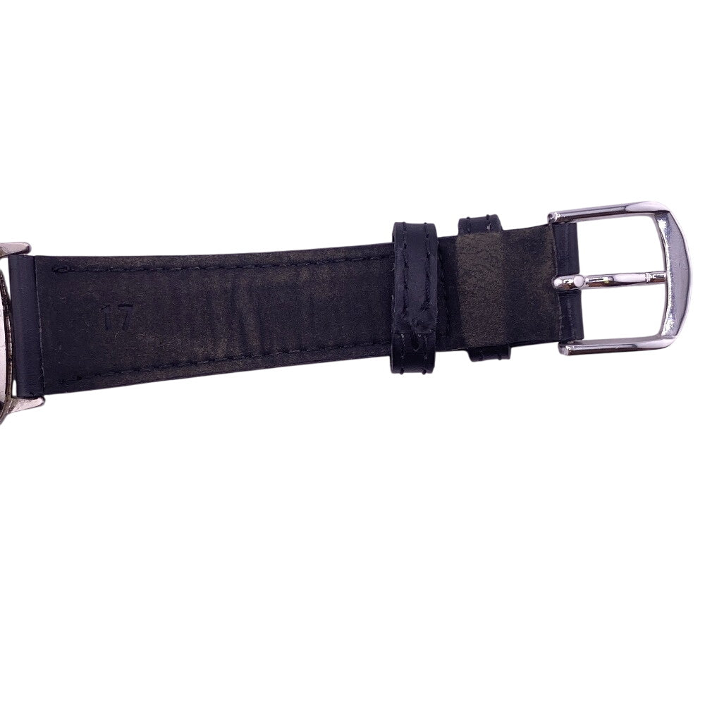 Omega Watches Stainless Steel, Leather Black De Ville Square Black Dial Mens