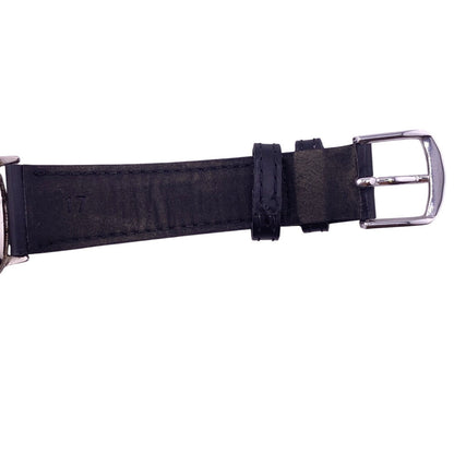 Omega Watches Stainless Steel, Leather Black De Ville Square Black Dial Mens