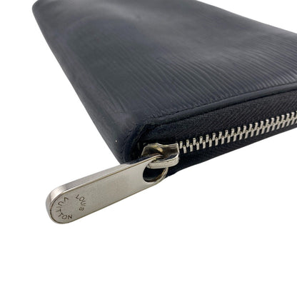 Louis Vuitton Long Wallet Purse M60632 Epi, Leather Black Epi Zippy Organizer Mens