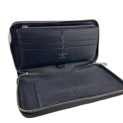 Louis Vuitton Long Wallet Purse M60632 Epi, Leather Black Epi Zippy Organizer Mens