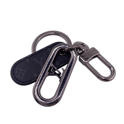 Louis Vuitton Key Ring M00927 Leather Black Eclipse Sportcle Lv Signature Chain