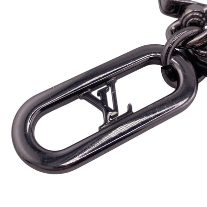 Louis Vuitton Key Ring M00927 Leather Black Eclipse Sportcle Lv Signature Chain