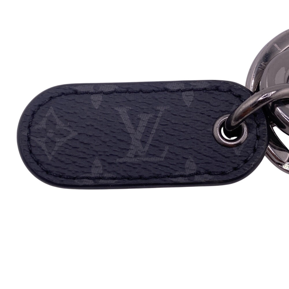 Louis Vuitton Key Ring M00927 Leather Black Eclipse Sportcle Lv Signature Chain