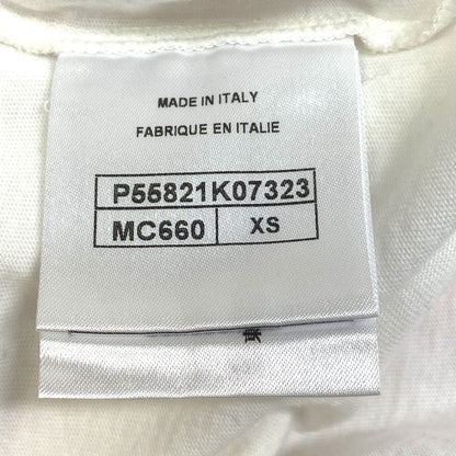 Chanel Short Sleeve T-Shirt Cotton White Coco Mark Coco Cuba Women Xs
