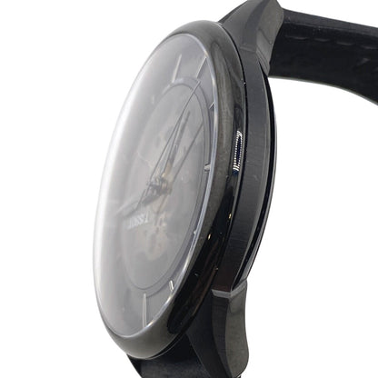 Tissot Watches Mechanical Automatic T139836A Stainless Steel, Leather Black Skeleton Shuman De