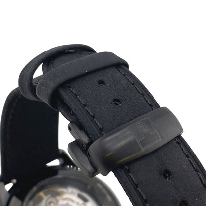Tissot Watches Mechanical Automatic T139836A Stainless Steel, Leather Black Skeleton Shuman De
