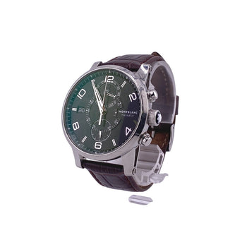Montblanc Watches Mechanical Automatic Bbdc3L4B Stainless Steel, Leather Black Time Walker Black