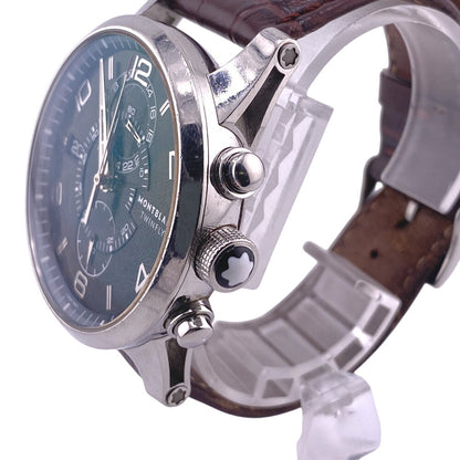 Montblanc Watches Mechanical Automatic Bbdc3L4B Stainless Steel, Leather Black Time Walker Black