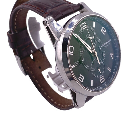 Montblanc Watches Mechanical Automatic Bbdc3L4B Stainless Steel, Leather Black Time Walker Black