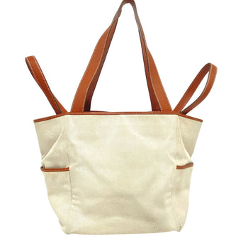Delvaux Handbag Canvas, Leather Beige Delight Women