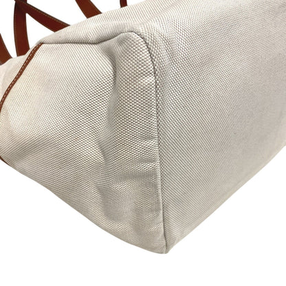 Delvaux Handbag Canvas, Leather Beige Delight Women