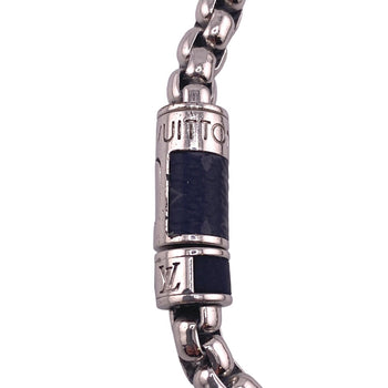 Louis Vuitton Bracelet Silver Silver Monogram Eclipse