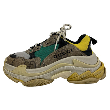 Gucci Sneakers Canvas, Knit Fabric Beige Gucci X Balenciaga The Hacker Project Maxi Gg Supreme