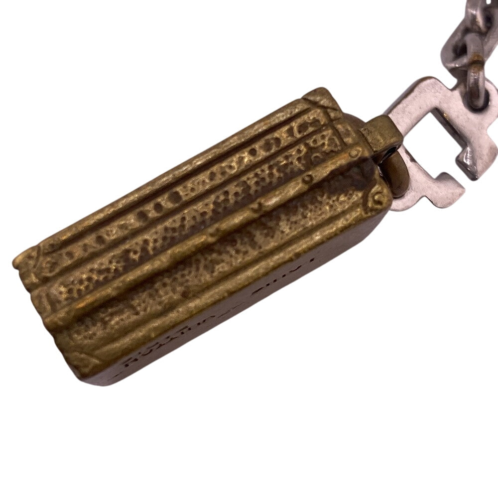 Louis Vuitton Key Ring Model Number Unknown Metal Gold Trunk Motif