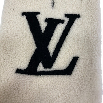 Louis Vuitton Scarf M77054 Monogram Shearing White Echarpe Shirring Women(Unisex)
