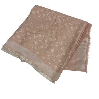 Louis Vuitton Stall M72046 Wool, Silk Pink Monogram Shoal Monogram