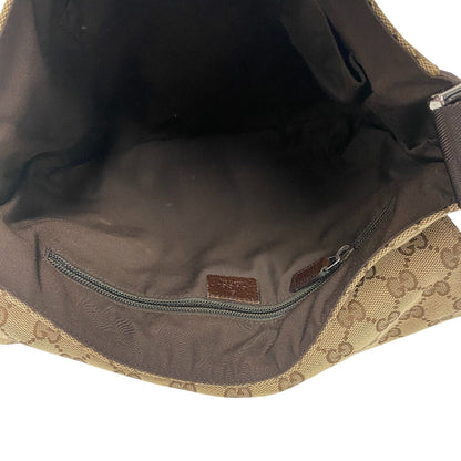 Gucci Shoulder Bag 146236 Gg Canvas, Leather Beige Gg Canvas Women(Unisex)