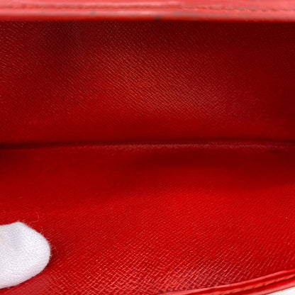 Louis Vuitton Long Wallet Purse M63577 Epi Leather Red Epi Leather Porto Monnet Women