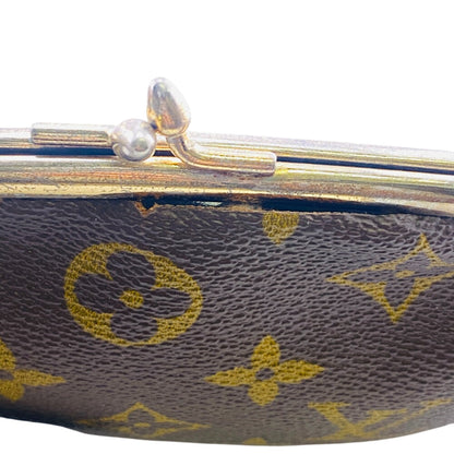 Louis Vuitton Pouch Monogram Brown Gamaguchi Pouch Monogram Unisex(Unisex)