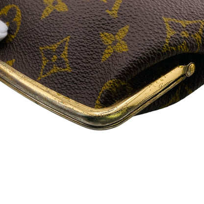 Louis Vuitton Pouch Monogram Brown Gamaguchi Pouch Monogram Unisex(Unisex)