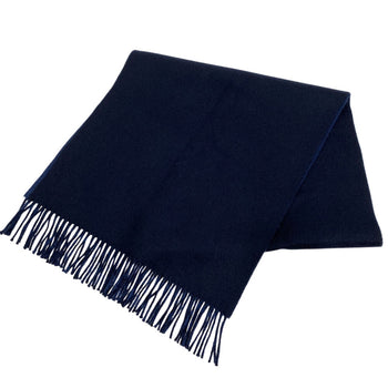 Hermes Scarf Cashmere Navy Recto Verso