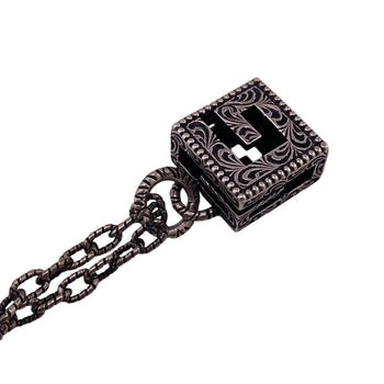Gucci Necklace Silver925 Silver 925 25.4G Square G Women