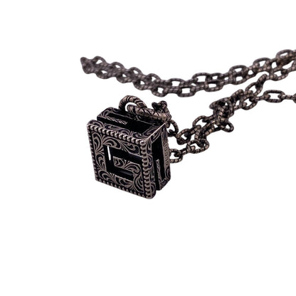 Gucci Necklace Silver925 Silver 925 25.4G Square G Women