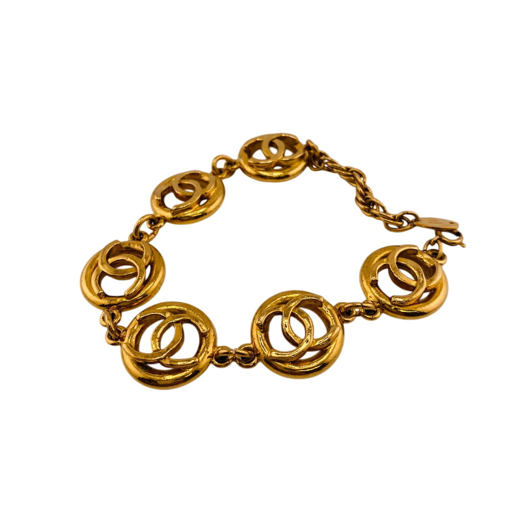 Chanel Bracelet Gold Plated Gold Coco Mark