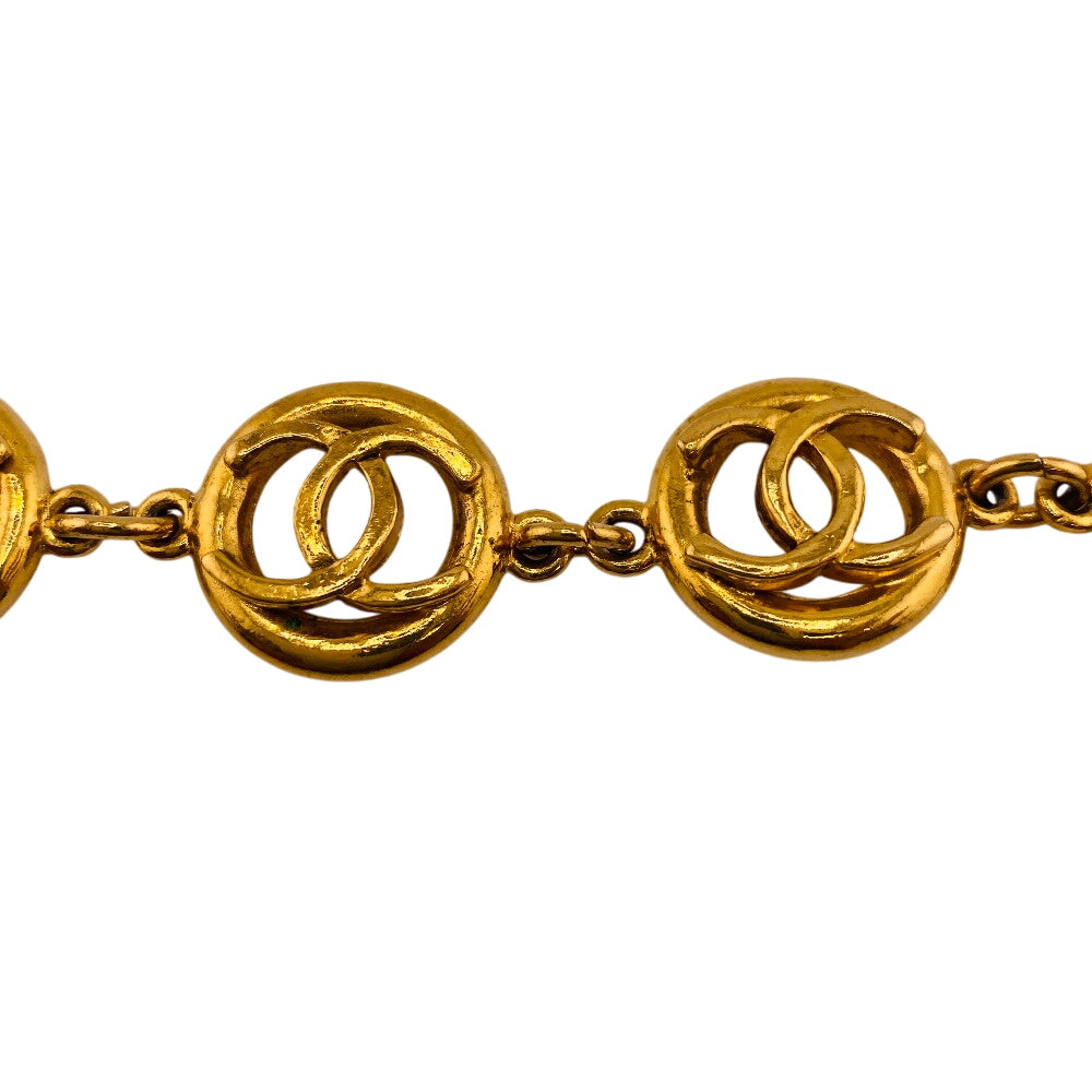 Chanel Bracelet Gold Plated Gold Coco Mark
