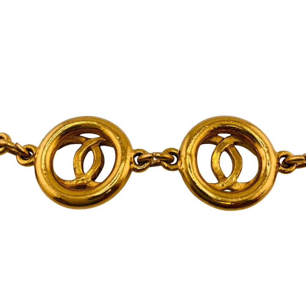 Chanel Bracelet Gold Plated Gold Coco Mark