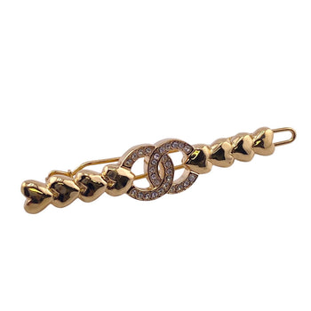 Chanel Valletta Gold Plated Gold Coco Mark Heart Women