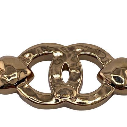 Chanel Valletta Gold Plated Gold Coco Mark Heart Women
