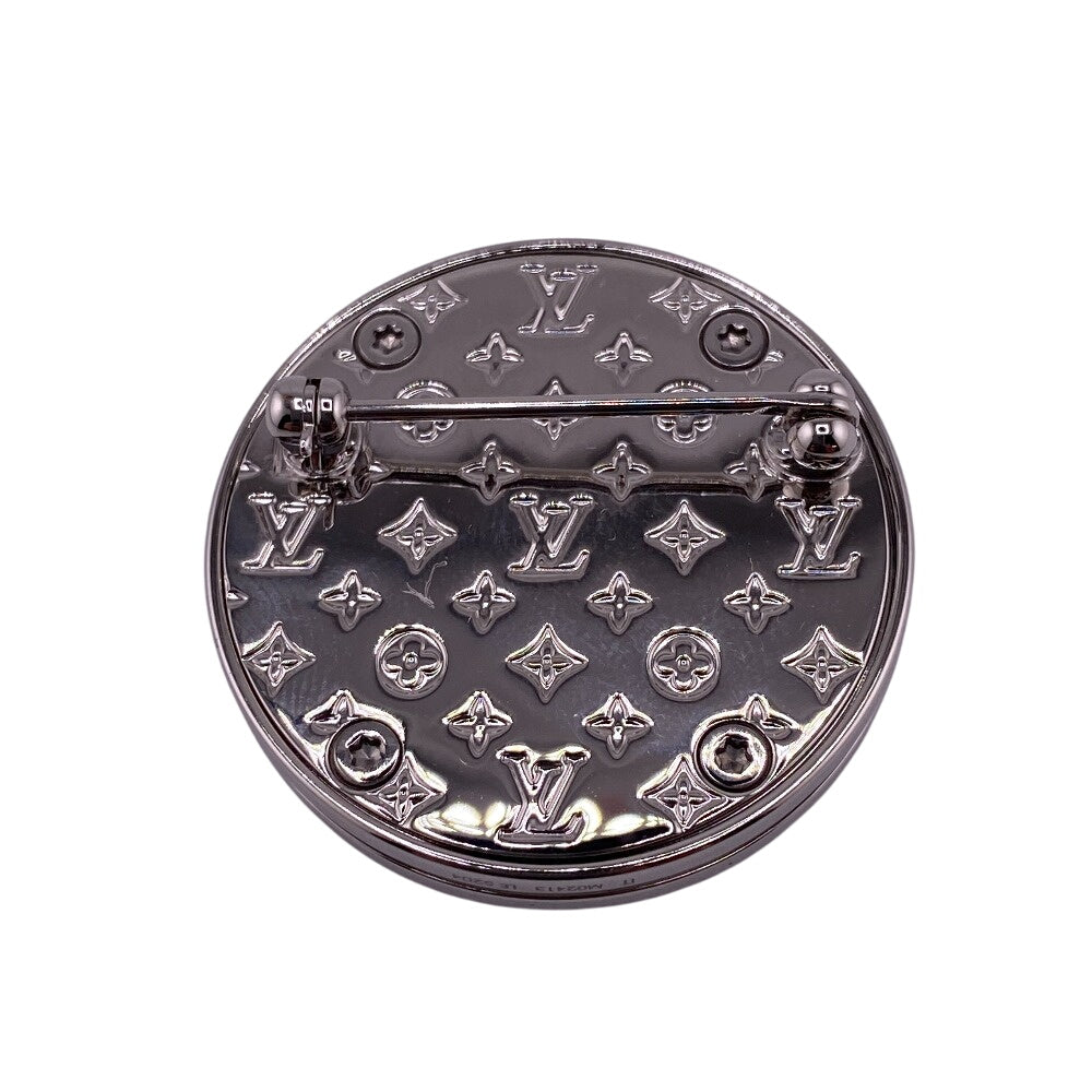 Louis Vuitton Brooch M02413 Gold Plated Silver Monogram Stesia